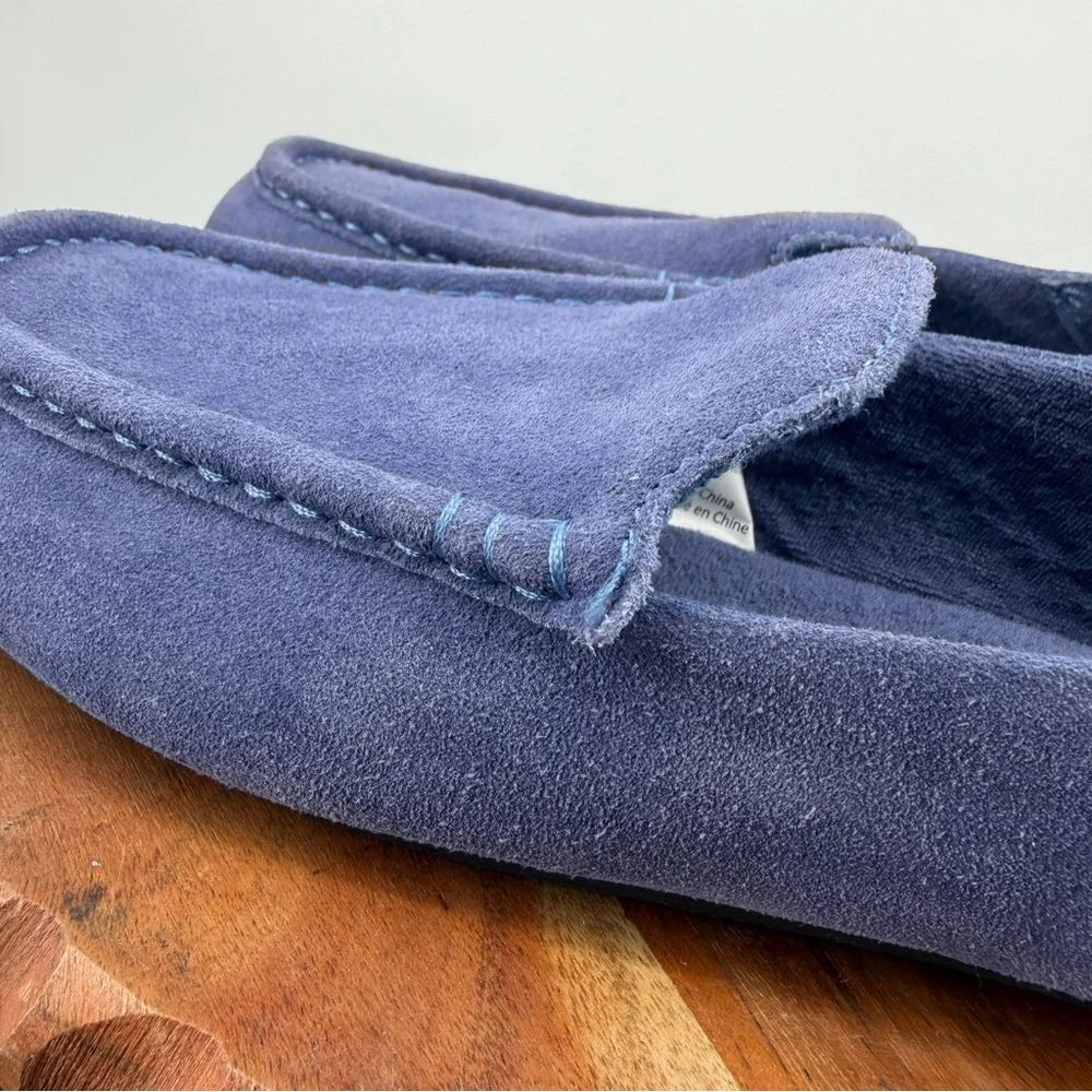 Nordstrom Leather Suede Milo Convertible Rubber Sole Slip-On Mens‎ Blue Slipper